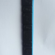Kerék súly ragasztott fényes/matt fekete_ 5+10g